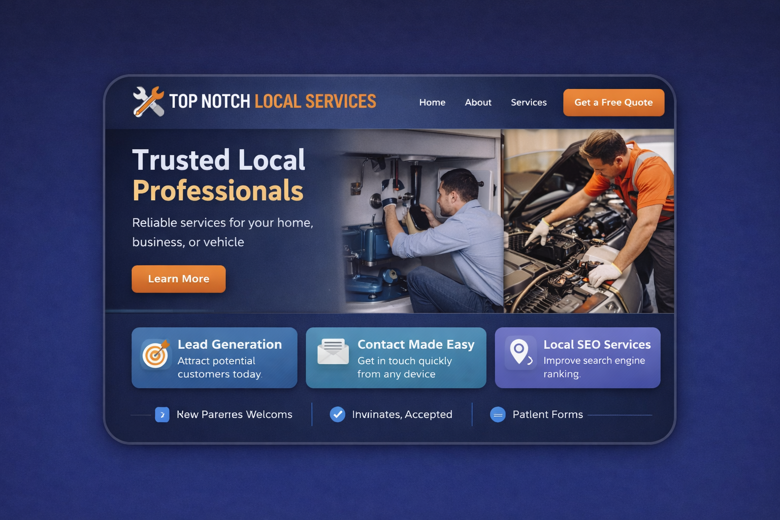 Local service business website — LA County